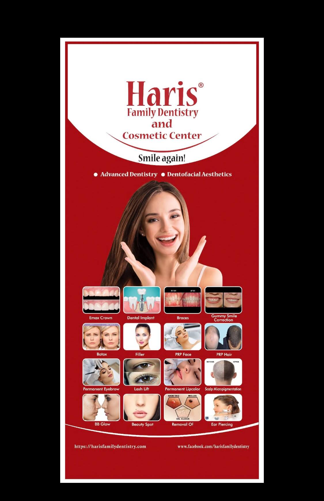 Haris Family Dentistry flyers