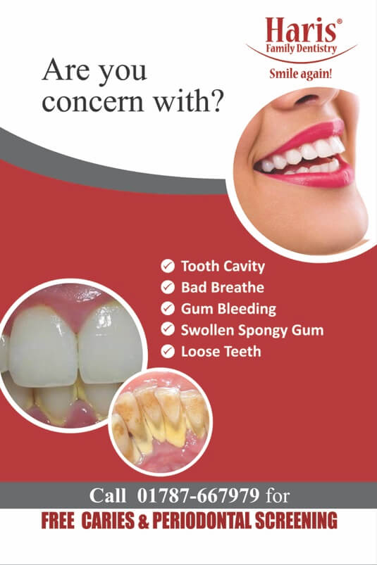 Haris Family Dentistry flyers